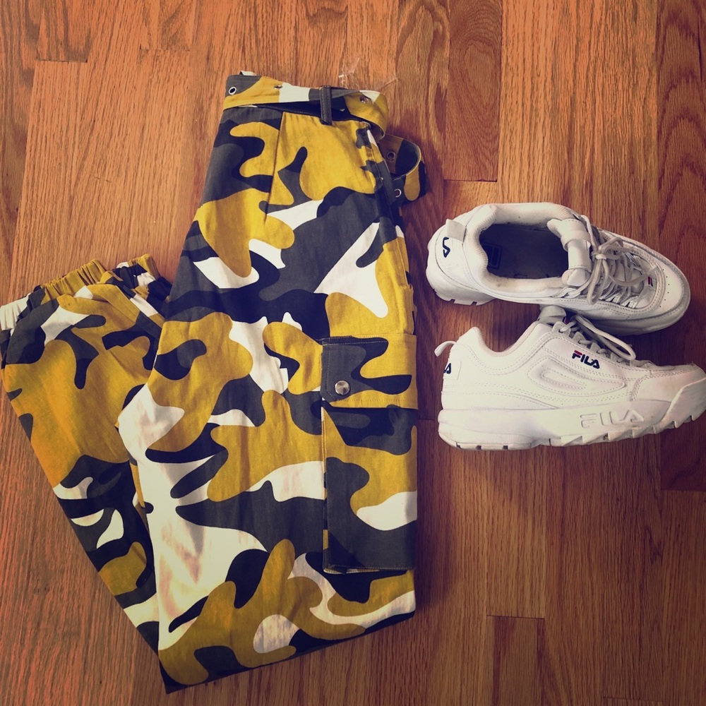 Fashion Nova high waist Camo Cargo pants